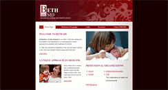 Desktop Screenshot of bethmd.com